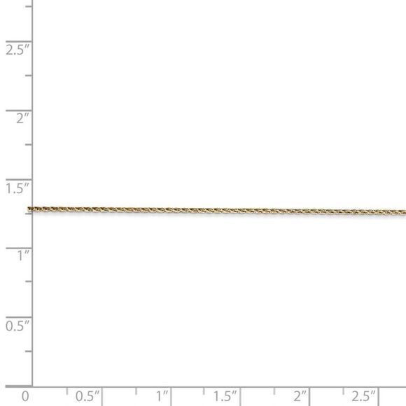 0.7mm 14k Yellow Gold Solid Parisian Wheat Chain Necklace, 16 Inch - Picture 5 of 8